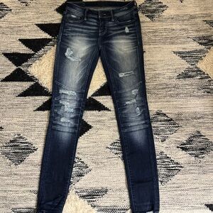 Buckle Black Womens Ankle Skinny jeans